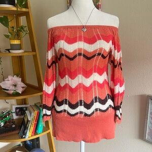 boho striped sweater 🤎